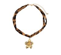 HIOPOIUYT Adjustable Cotton Chokers Necklace Heart Pendant Layered Chain Jewelry Alloy Conch Starfishes Pendant Jewelry For Women Adjustable Chain Necklace For Women