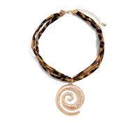 HIOPOIUYT Adjustable Cotton Chokers Necklace Heart Pendant Layered Chain Jewelry Alloy Conch Starfishes Pendant Jewelry For Women Adjustable Chain Necklace For Women