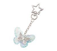 HIOPOIUYT Aesthetic Keychain Charms Butterfly Bag Charm Pendant Sweet Heart Bows Keychains Charms Hanging Ornament For Womens Aesthetic Bag For Handbags