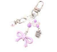 HIOPOIUYT Aesthetic Keychain Charms Butterfly Bag Charm Pendant Sweet Heart Bows Keychains Charms Hanging Ornament For Womens Aesthetic Bag For Handbags