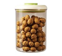 HIOPOIUYT Airtights Food Storage Container With Lid Sealing Systems Stackable Round Container For Dry Goods Organization Push Button Airtight Kitchen Canister