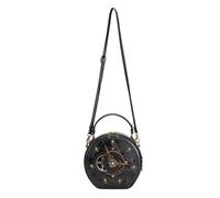 HIOPOIUYT All-Matching Crossbody Bag For Women Punk Shoulder Bag Stylish Handbag Retro Clock Everyday Pu Leather Crossbody For Women Clock Steampunk Shoulder Phone