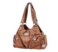HIOPOIUYT All-Matching Shoulder Bag For Woman Motorcycle Bag Simple Crossbody Bag Trendy Handbag Retro Messengers Bag Women Crossbody Bag Retro Shoulder Bag Pu Leather Handbag Fashion Commuting Bag