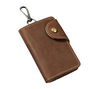 HIOPOIUYT Business Casual Waist Key Holder For Men Pocket PU Leather Card Organization Compact Design Keychain For Essential Practical Key Business Travel