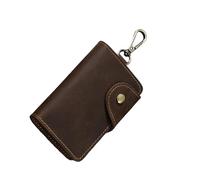 HIOPOIUYT Business Casual Waist Key Holder For Men Pocket PU Leather Card Organization Compact Design Keychain For Essential Practical Key Business Travel