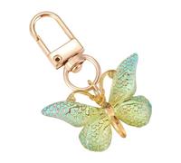 HIOPOIUYT Color Gradient Acrylic Butterfly Keychain For Bags Backpacks And Keys With Practical Hook Bag Pendant Handbag Decoration Multifunctional Backpack Charm