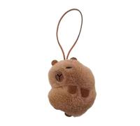 HIOPOIUYT Cute Capybara Doll Key Pendant Kid's for Birthdays and Holiday Cute Cotton Keychain for Newborn Bags and Backpacks