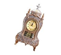 HIOPOIUYT Decorative European Vintage Mantels Clock Automatically Plays Unique Music Chimes On The Hour With Pendulums Decoration Automatic Music Timekeeping Clock