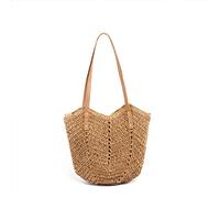 HIOPOIUYT Delicate Large Capacity Tote Bag Casual Straw Bag Shoulder Bag Handmade Bag Handbag Girlfriends Wives Handbags Crossbody Bag