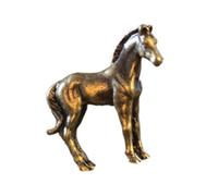 HIOPOIUYT Elegant Miniature Statuette Alloy Metal Art Piece For Indoor Decoration And Figurines Table Top Horse Sculpture Decoration