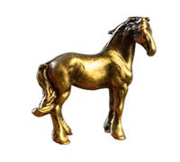 HIOPOIUYT Elegant Miniature Statuette Alloy Metal Art Piece For Indoor Decoration And Figurines Table Top Horse Sculpture Decoration