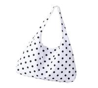 HIOPOIUYT Elegant Shoulder Purse For Fashion Women Practical Handbag Dot Canvas Armpit Purse For Easy Carrying And Storage Fashionable Arm Bag