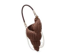 HIOPOIUYT Handwoven Crossbody Bag For Women Trendy Shoulder Bag Stylish Handbag Top Handle Dating Seashells Women Crossbody Fashion Shoulder Stylish Handbag Handwoven Seashells