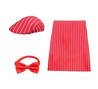 HIOPOIUYT Hot Dogs Sodas Jerk Movie Night Waitress Cosplay Costume Halloween Costume 1950s Adult Waiter For Adult Women Men Sodas Jerk
