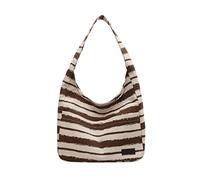 HIOPOIUYT Large Capacity Shoulder Bag For Women Stripe Handbags Lady Canvas Bag Korean Top Handle Bag Female Tote Bag All-matching Stripe Handbag For Women Large Capacity Shoulder Bag Simple