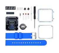 HIOPOIUYT LED Digital Tube Display Electronic Watch Assembly Kits Craft Wrist Clock With Silicone Metal Parts Watch Kit No Battery