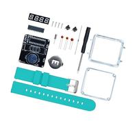 HIOPOIUYT LED Digital Tube Display Electronic Watch Assembly Kits Craft Wrist Clock With Silicone Metal Parts Watch Kit No Battery