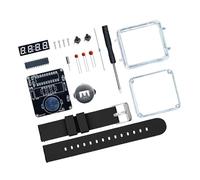 HIOPOIUYT LED Digital Tube Display Electronic Watch Assembly Kits Craft Wrist Clock With Silicone Metal Parts Watch Kit No Battery