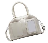 HIOPOIUYT Modern Crossbody Purse Practical PU Leather Shoulder Bag Multiple Carrying Ways Suitable For Shopping Gym Or Traveling PU Leather Handbag