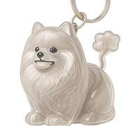 HIOPOIUYT Pet Hair Memorial Keepsakes Bag Charm Miniature Dog Figurine Keychain Cats Furs Collector Storage Box Keyring Gift Miniature Pet Keepsakes Pendant