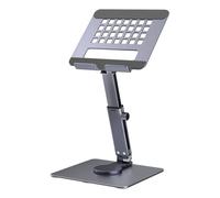 HIOPOIUYT Portable Aluminum Alloy Tablets Stand Foldable Phone Holder Adjustable Heights And Angled For Travel And Office Use Angle Adjustable