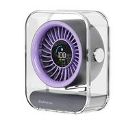 HIOPOIUYT Practical Small Cooling Fan Digital Display Fan With 100 Adjustable Speed Suitable For Indoor Desk And Wall Mounting Adjustable
