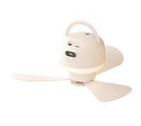 HIOPOIUYT Remote Controlled Rechargeable Hanging Fan LED Night Light 4 Speeds For Camping Bedroom Kitchen Tent Battery Operated Ceiling Fan For Tent