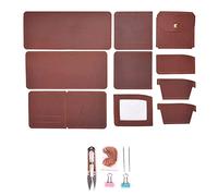 HIOPOIUYT Retro Handmade Wallet for Men Leather Small Coin Purse Card Holder Money Bag Craft Tool Leather Men's Wallet