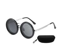 HIOPOIUYT Rounded Polarized Sunglass Adjustable Outdoor Fishing Glasses Light Weight Beach Eyewears For Cycling Glasses