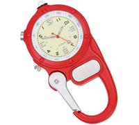 HIOPOIUYT Shockproof Expeditions Timer with Integrated Travel Clip Waterproofed Carabiner for Hiking Climbing Trip Outdoor Pocket Watch