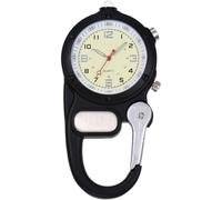 HIOPOIUYT Shockproof Expeditions Timer with Integrated Travel Clip Waterproofed Carabiner for Hiking Climbing Trip Outdoor Pocket Watch