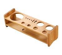 HIOPOIUYT Space Saving Bartending Tool Rack Bartending Shelf Crafted From Solid Wood Holds Multiple Pubs Utensils Kitchen Countertop Organizers