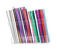 HIOPOIUYT Space Saving Cabinet Mounted Straw Holder 9.8 Inch Clear Acrylic Design With Removable Stickers For Home Organization Easy Install Adhesive Holder