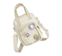 HIOPOIUYT Stylish Anime Themed Crossbody Bag Practical Nylon Fabric Spacious Casual Shoulder Bag For Travel Work Or Daily Use Anime Lover Unisex Crossbody Purse