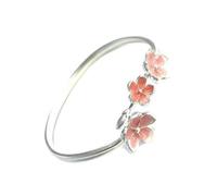 HIOPOIUYT Vintage Styles Dizzying Floral Sophisticated Alloy Craft Comfort Wear Cuff Bangle Jewelry For Parties And Work Handmade Artistic Wrist Jewelry