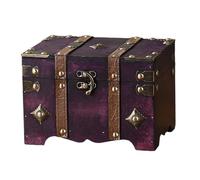 HIOPOIUYT Vintage Themed Security Storage Chest Metal Hardware Large Capacity Organizers For Jewelry Antiques Accessories Vintage Combination Storage Box