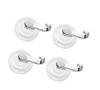 HIOPOIUYT Without Residues Suction Cup Hooks Practical Wall Mounts for Bathroom Kitchen Towel Robe Hanging Solution Strong Suction Hooks for Kitchen