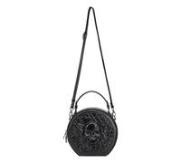 HIOPOIUYT Women Bag Stylish Shoulder Bag Fashion Crossbody Handbag And Purse PU Leather Round Punk Messengers Women Steampunk Shoulder Pu Leather Crossbody Retro Round