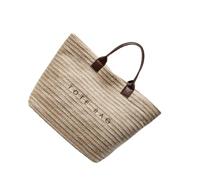 HIOPOIUYT Women Beach Bag Large Capacity Commuting Bag Stylish Vacation Straw Top Handle Handwoven Handbag For Travel Women Beach Straw Vacation Large Capacity Top Handle Handwoven Handbag