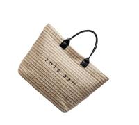 HIOPOIUYT Women Beach Bag Large Capacity Commuting Bag Stylish Vacation Straw Top Handle Handwoven Handbag For Travel Women Beach Straw Vacation Large Capacity Top Handle Handwoven Handbag