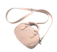 HIOPOIUYT Women Bowling Bag Small Shoulder Trendy Handbag All-Matching Messengers Commuting Simple Crossbody Lovely Bows Crossbody For Women Pu Leather Bowling Simple Shoulder