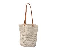 HIOPOIUYT Women Handbag Large Capacity Beach Bag Handwoven Armpit Crochet Shoulder Vacation Purse Underarm For Travel Women Beach Crochet Underarm Fashion Handbag Handwoven Shoulder