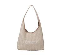 HIOPOIUYT Women Large Capacity Handbag Summer-Beach Bag Seaside Tote Bag Fashion Straw Woven Shoulder Bag Students School Bag Women Straw Woven Shoulder Bag Ladies Beach-bag Students Tote School Bag