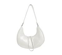 HIOPOIUYT Women PU-Leather Handbags Ladies Half Moon Bags Fashion Shoulder Bag Female Pillow Underarm Bag Korean Tote Bag Women Pillow Shoulder Bag All-matching Half Moon Bag Solid Color Underarm Bag