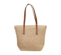 HIOPOIUYT Women Straw Woven Shoulder Bag Ladies Large Capacity Tote Bag Beach-Bag Vacation Bag Bohemian-Seasid Handbag Girl Straw Woven Tote Bag Women Hand-woven Shoulder Bag Handbag