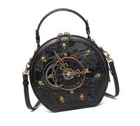 HIOPOIUYT Women's Hoboes Handbag Sterevunk Leather Shoulder Toted Purses With Zipper Casual Crossbody Bag With Removable Straps Shoulder Toted Purses Zipper