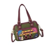 HIOPOIUYT Women's Hoboes Handbag Sweet Leather Shoulder Toted Purses With Zipper Casual Crossbody Bag With Removable Straps Gifts Crossbody Purse For Women