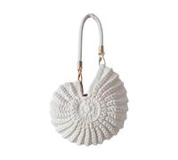 HIOPOIUYT Women's Hoboes Minis Handbag Handwoven Seashells Clutches Purses Toted Bags Coin Pouches Bag Handbags Gifts Top Handle Bags For Women