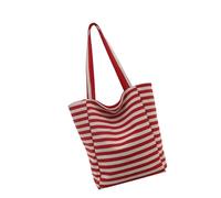 HIOPOIUYT Women's Toted Handbag Stripe Canvas Toted Bag Purse Stylish Casual Trendy Shoulder Bag Large Capacity Hoboes Handbags Shoulder Handbag Purse