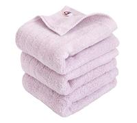 HIORIE Imabari Towel, 3-Piece Hand Towel Set, Japanese Towels, Soft and Fluffy Towel, Luxury Cotton, Lavender